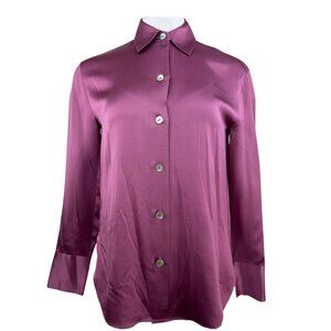 Vince Satin Blouse in Lavendar
